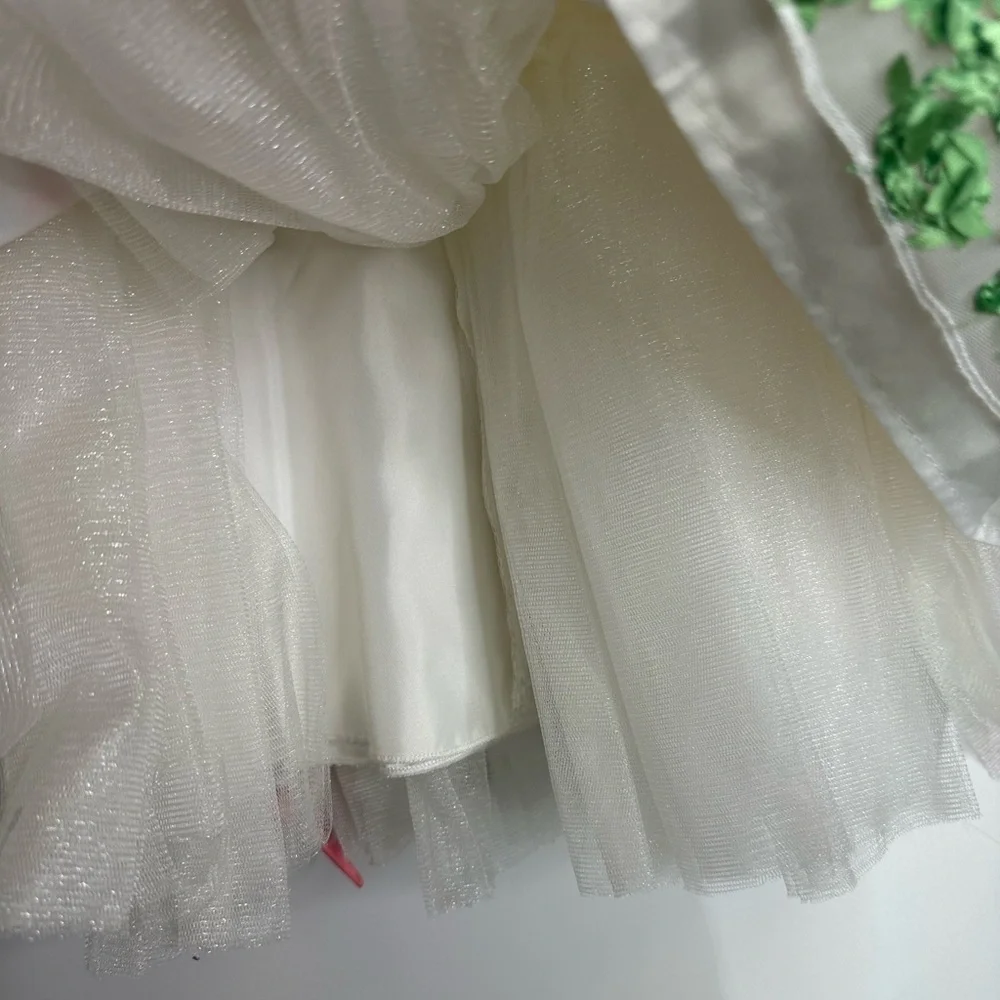 American Princess Formal Dress with Floral Embroidery size 4